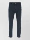 Pt Torino Trousers Stretch Cotton Belt Loops In Black