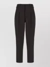 Pt Torino Linen Trousers With Elastic Waistband And Pleats