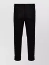 Pt Torino Tailored Black Trousers With Discreet Pockets In Black