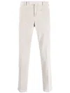 Pt Torino Corduroy Slim-cut Trousers In White