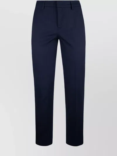 Pt Torino Trousers With Belt Loops And Pockets In Blue