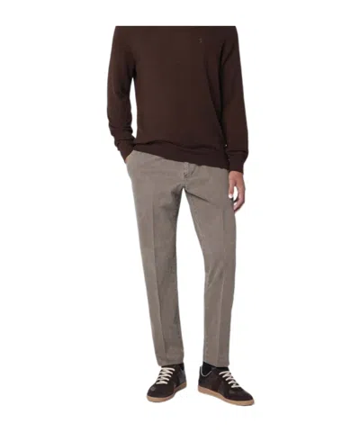Pt Torino Trousers With Pockets And Belt Loops In Neutral