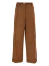 Pt Torino Turn-up Trousers In Brown