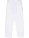 Pt Torino Twill Tapered Trousers In White