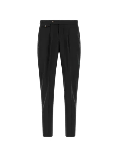 Pt Torino Cashmere Virgin Wool Single Breasted Suit In Black