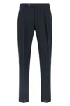 Pt Torino Union Front Pleat Trousers Belt Loops In Blue