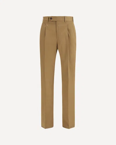 Pt Torino Brown Cotton Casual Pants In Neutral