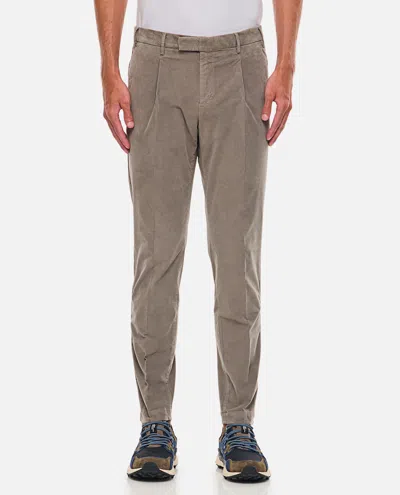 Pt Torino Velvet Trousers In Grau