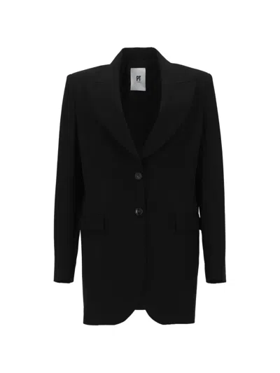 Pt Torino Victoria Wool Jacket Single Breasted Tailoring In Black