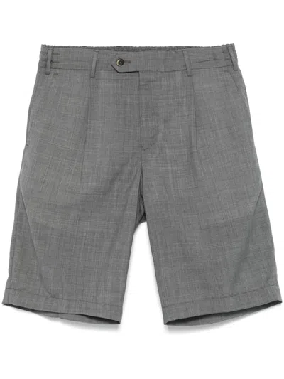 Pt Torino Virgin-wool Bermuda Shorts In Grey