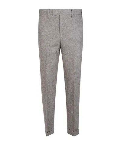 Pt Torino Virgin Wool-blend Pants In Gray