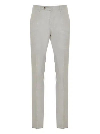 Pt Torino Virgin Wool-blend Trousers In Gray