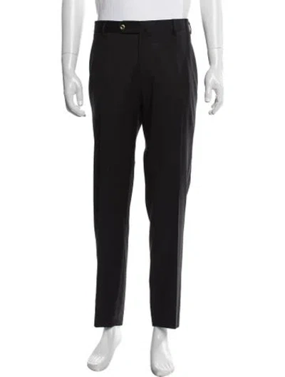 Pre-owned Pt Torino Virgin Wool Dress Pants In Black