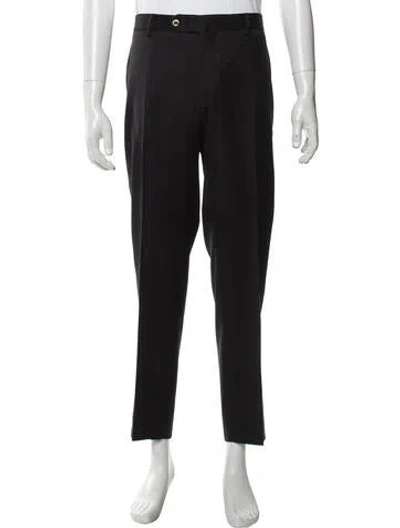 Pre-owned Pt Torino Virgin Wool Dress Pants In Black