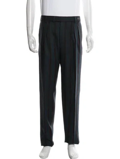 Pre-owned Pt Torino Virgin Wool Dress Pants In Grey