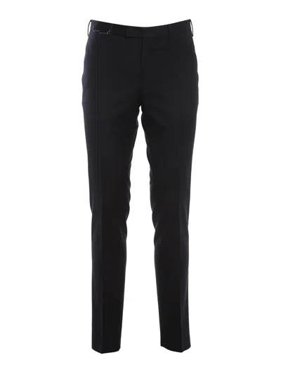 Pt Torino Virgin Wool Pants In Blue