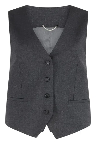 PT TORINO VIRGIN WOOL SINGLE-BREAST WAISTCOAT
