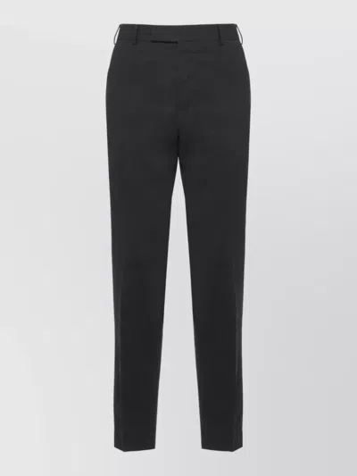 Pt Torino Virgin Wool Straight-leg Tailored Trousers In Animal Print