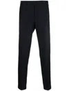 Pt Torino Virgin-wool Tailored Trousers In Blue