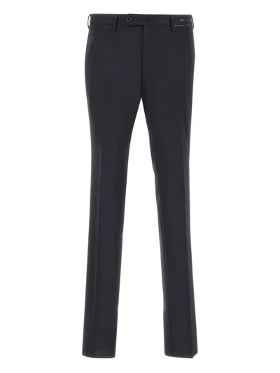 Pt Torino Virgin Wool Trousers In Blue