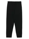 Pt Torino Pantalone In Misto Lana Stretch Nero Uomo In Black