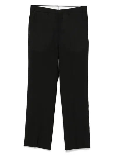 Pt Torino Virgin-wool Trousers In Black