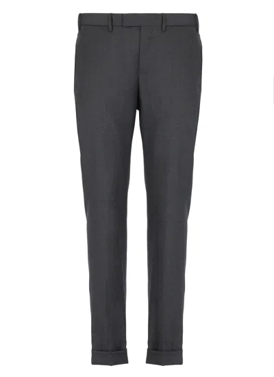 Pt Torino Virgin Wool Trousers In Gray