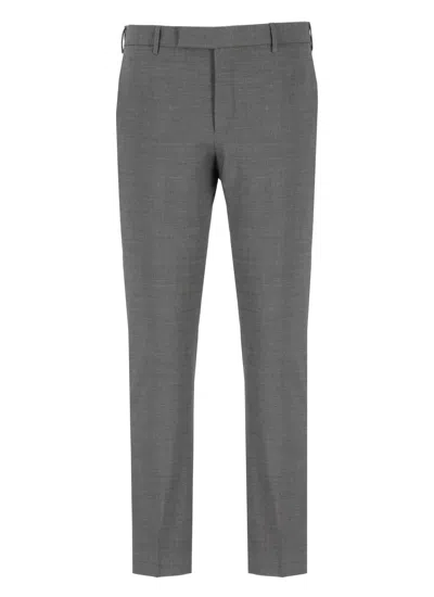Pt Torino Virgin Wool Trousers In Grey