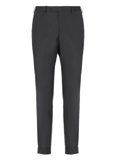 Pt Torino Slim-cut Chino Trousers In Grey