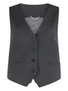 Pt Torino Virgin Wool Single-breast Waistcoat In Multi