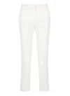 Pt Torino White Viscose Pants With Tailored Design