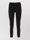 Pt Torino Viscose Stretch Pant With Waist Belt Loops In Black