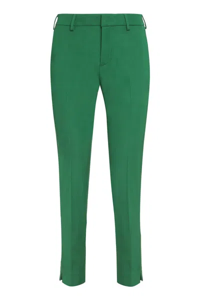 Pt Torino Viscose Trousers In Green