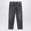 Pt Torino Washed-effect Straight Jeans In Gray