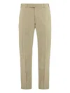 Pt Torino Pant Stretch Cotton Loops Belt In Neutral