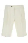 Pt Torino Bermuda Shorts Lyocell Blend In White