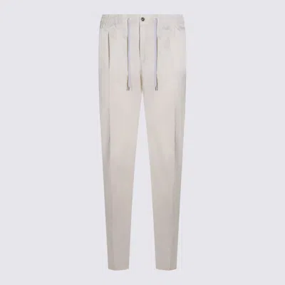 PT TORINO WHITE COTTON PANTS