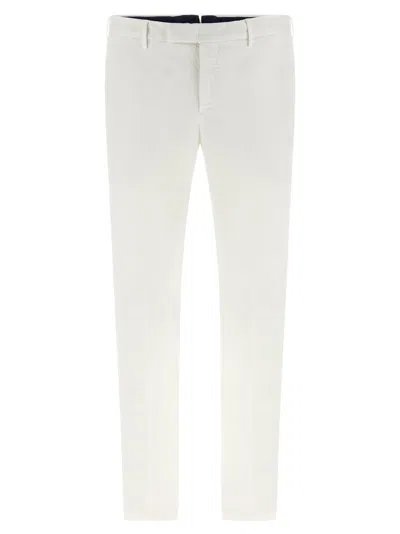 Pt Torino White Master Pants In Gray