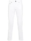 Pt Torino Low-rise Skinny-cut Jeans In White
