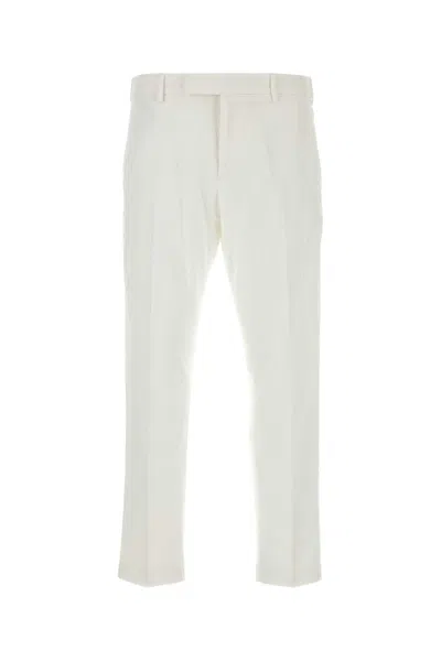 PT TORINO WHITE STRETCH CORDUROY PANT