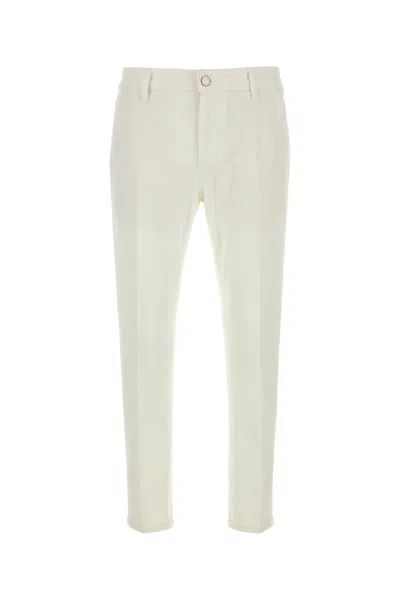 Pt Torino White Stretch Denim Jeans