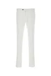 Pt Torino Stretch Cotton Carrot Fit Pants In White