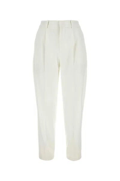 PT TORINO WHITE STRETCH POLYESTER PANT