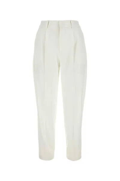PT TORINO WHITE STRETCH POLYESTER PANT