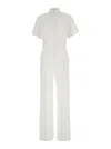 Pt Torino White Tracksuit With Patch Pockets On The Chest And Elastic Waist In Cotton Woman In White