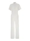 Pt Torino White Tracksuit With Patch Pockets On The Chest And Elastic Waist In Cotton Woman In White