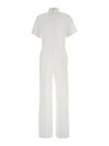 Pt Torino White Tracksuit With Patch Pockets On The Chest And Elastic Waist In Cotton Woman In White