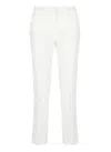 Pt Torino White Viscose Pants With Tailored Design