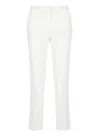 Pt Torino White Viscose Pants With Tailored Design