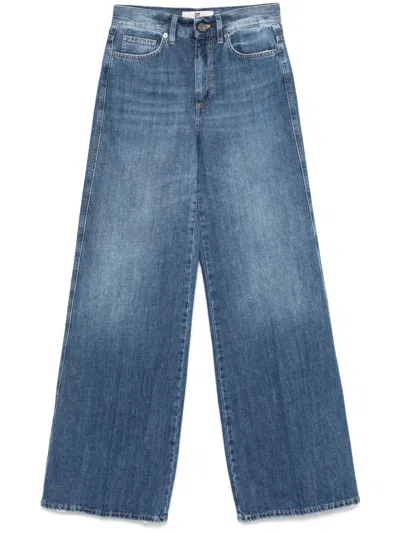 Pt Torino Wide Jeans In Blue